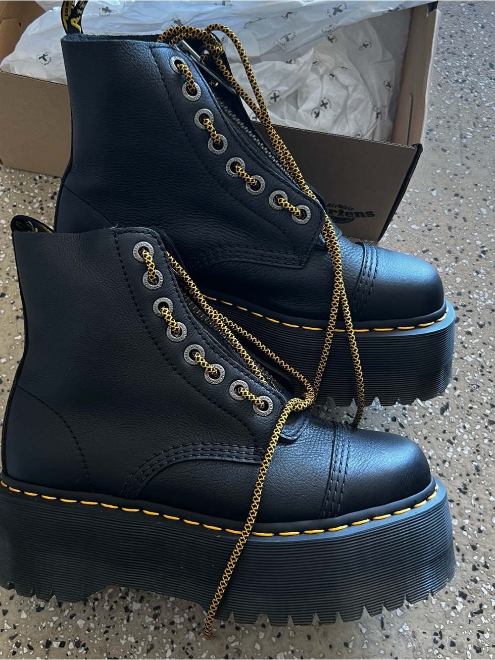 Dr. Martens women’s Sinclair Max black zip boots